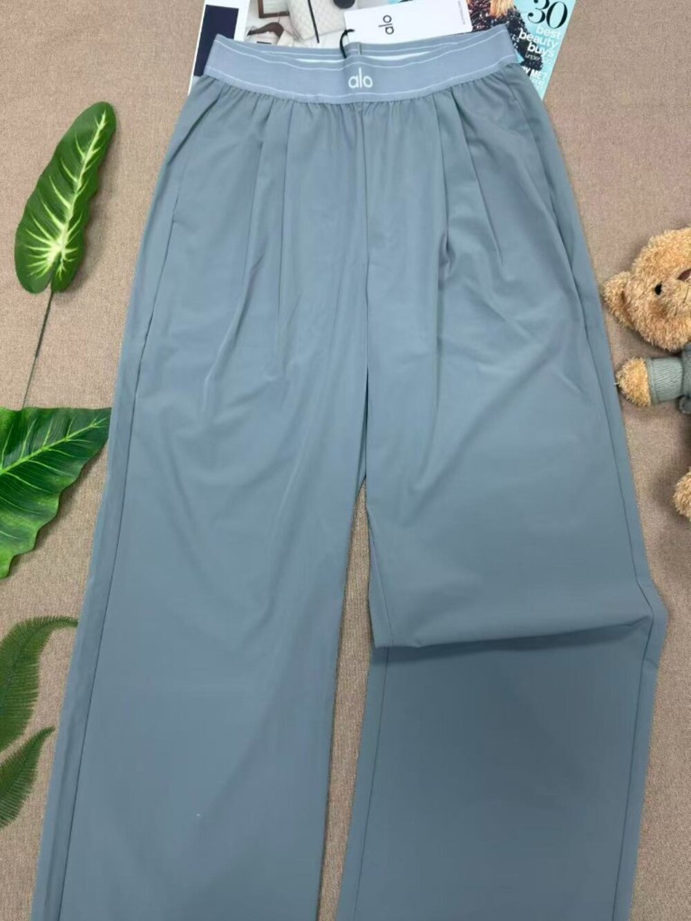 NWT🎁Steel Grey Alo Yoga Suit Up Trouser Clean Girl Style😋Regular